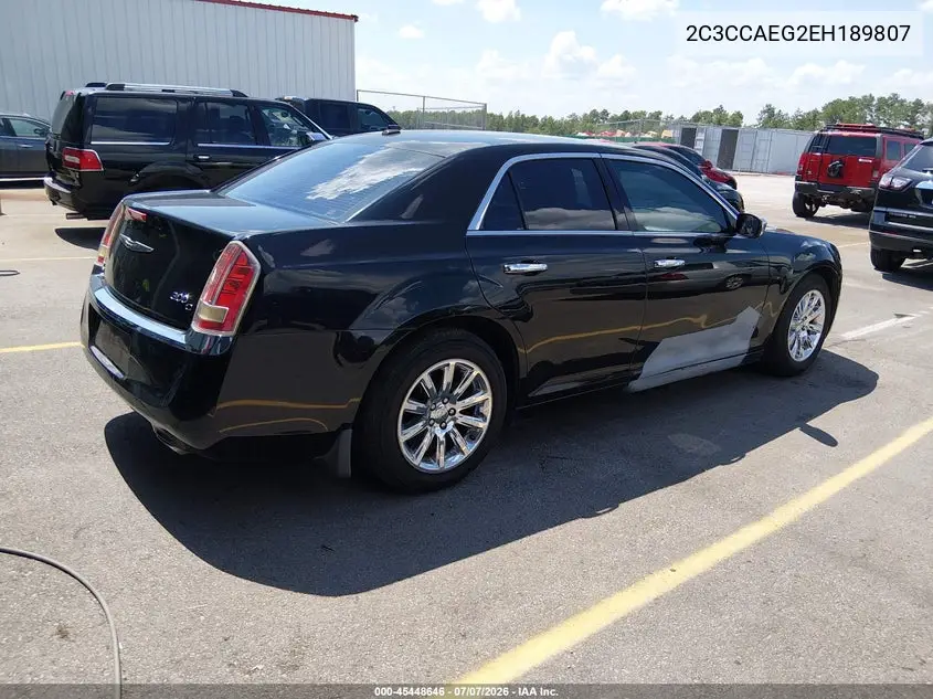 2014 Chrysler 300C VIN: 2C3CCAEG2EH189807 Lot: 45448646