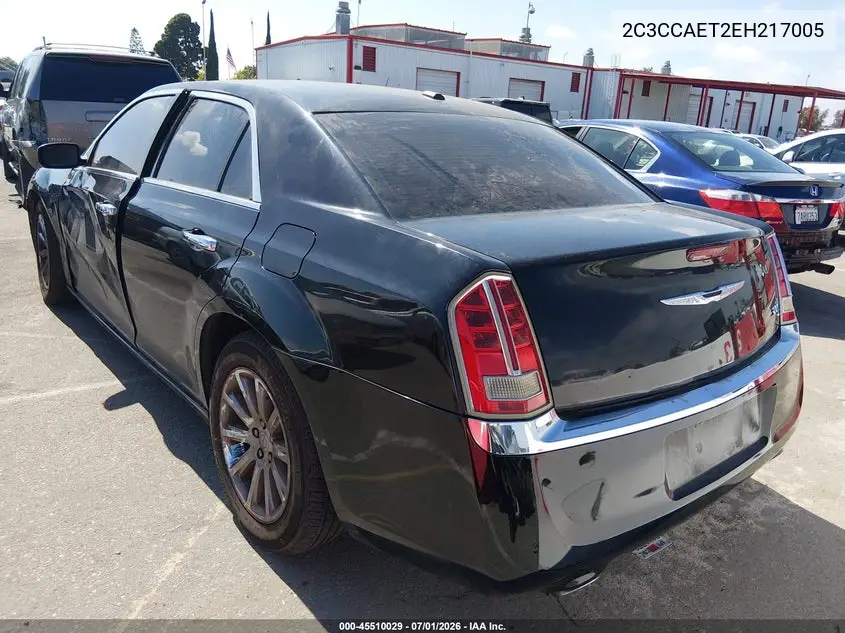 2014 Chrysler 300C VIN: 2C3CCAET2EH217005 Lot: 45510029