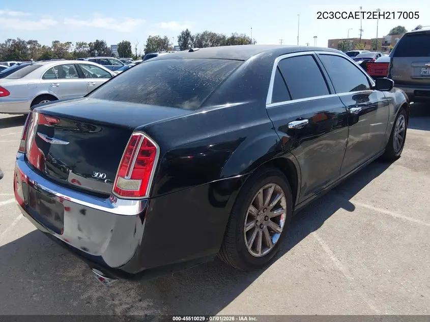 2014 Chrysler 300C VIN: 2C3CCAET2EH217005 Lot: 45510029