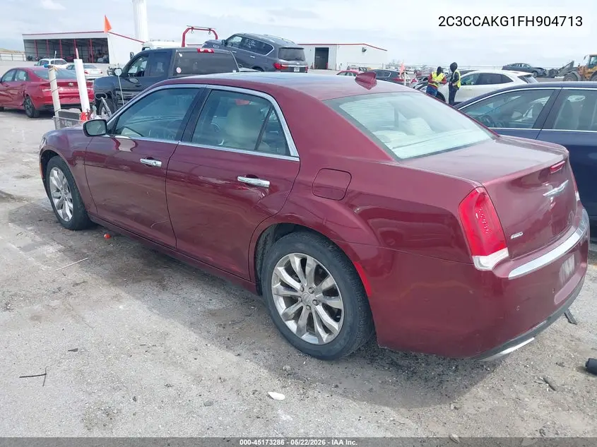 2015 Chrysler 300C Awd VIN: 2C3CCAKG1FH904713 Lot: 45173286