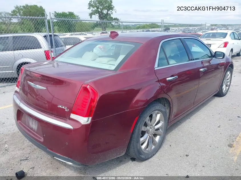 2015 Chrysler 300C Awd VIN: 2C3CCAKG1FH904713 Lot: 45173286