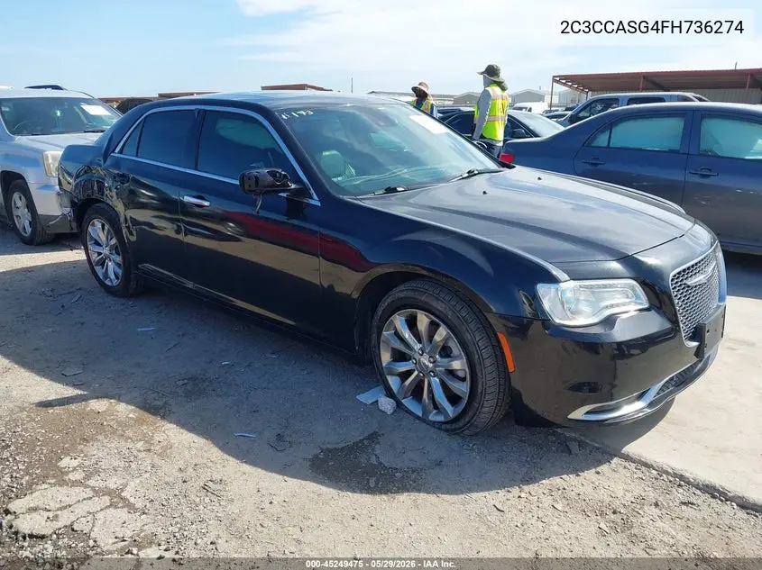 2015 Chrysler 300C Platinum VIN: 2C3CCASG4FH736274 Lot: 45249475