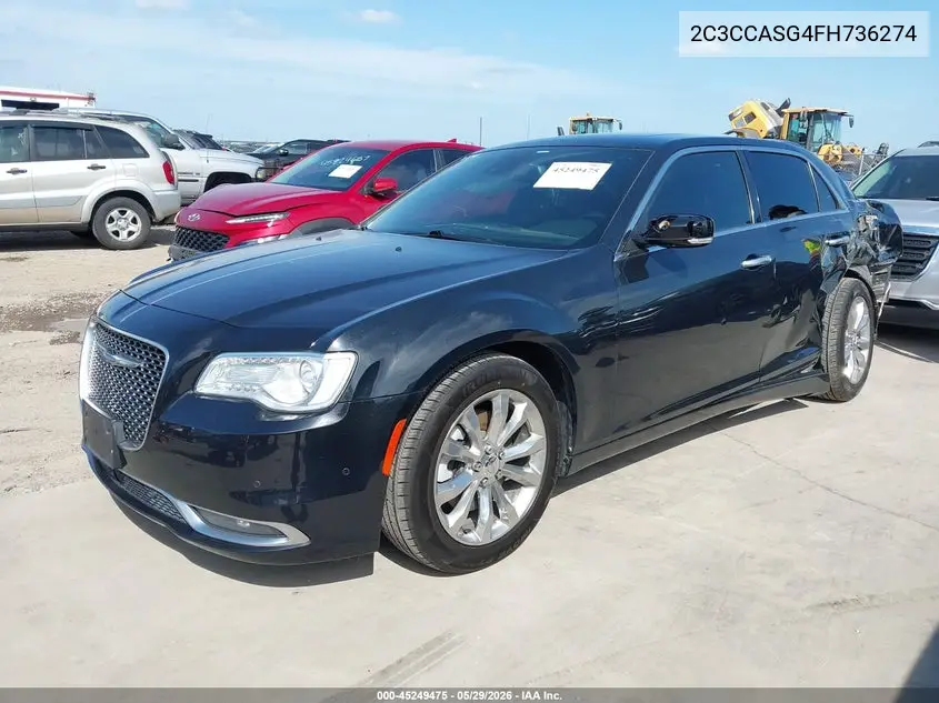 2015 Chrysler 300C Platinum VIN: 2C3CCASG4FH736274 Lot: 45249475