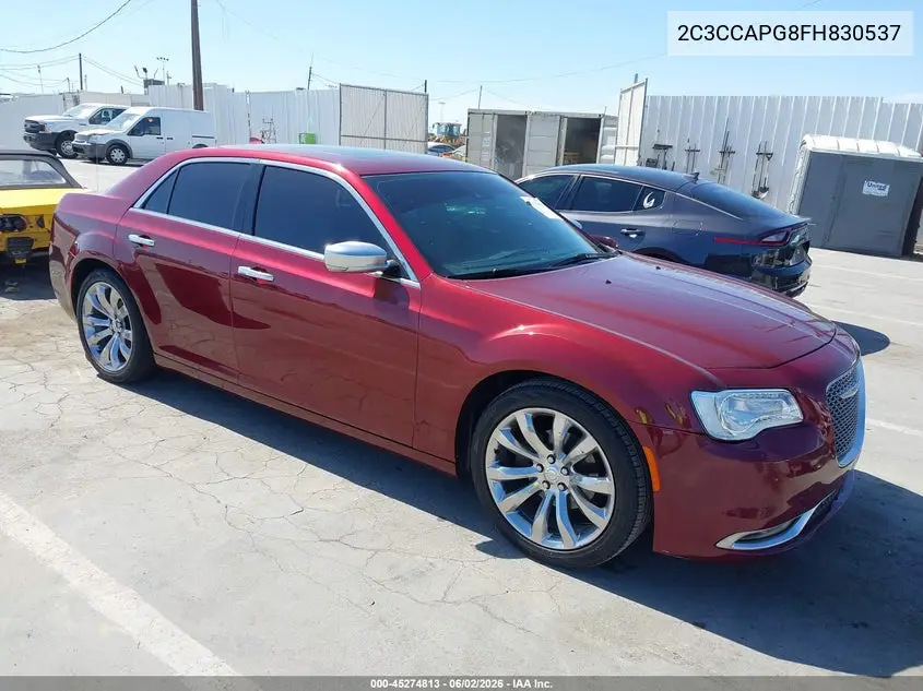 2015 Chrysler 300C Platinum VIN: 2C3CCAPG8FH830537 Lot: 45274813