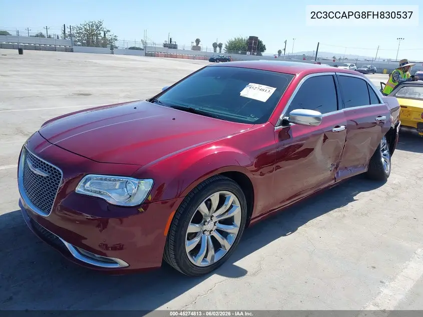 2015 Chrysler 300C Platinum VIN: 2C3CCAPG8FH830537 Lot: 45274813