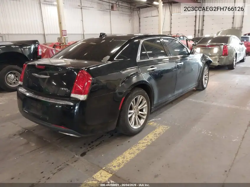 2015 Chrysler 300C VIN: 2C3CCAEG2FH766126 Lot: 45290021