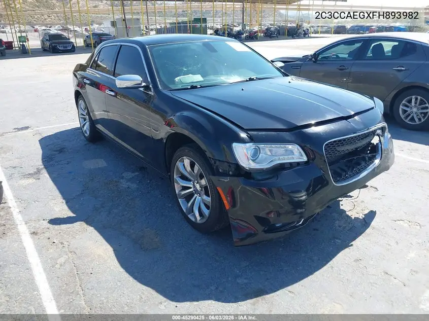 2015 Chrysler 300C VIN: 2C3CCAEGXFH893982 Lot: 45290425