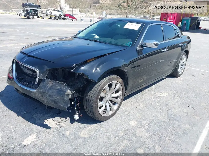 2015 Chrysler 300C VIN: 2C3CCAEGXFH893982 Lot: 45290425
