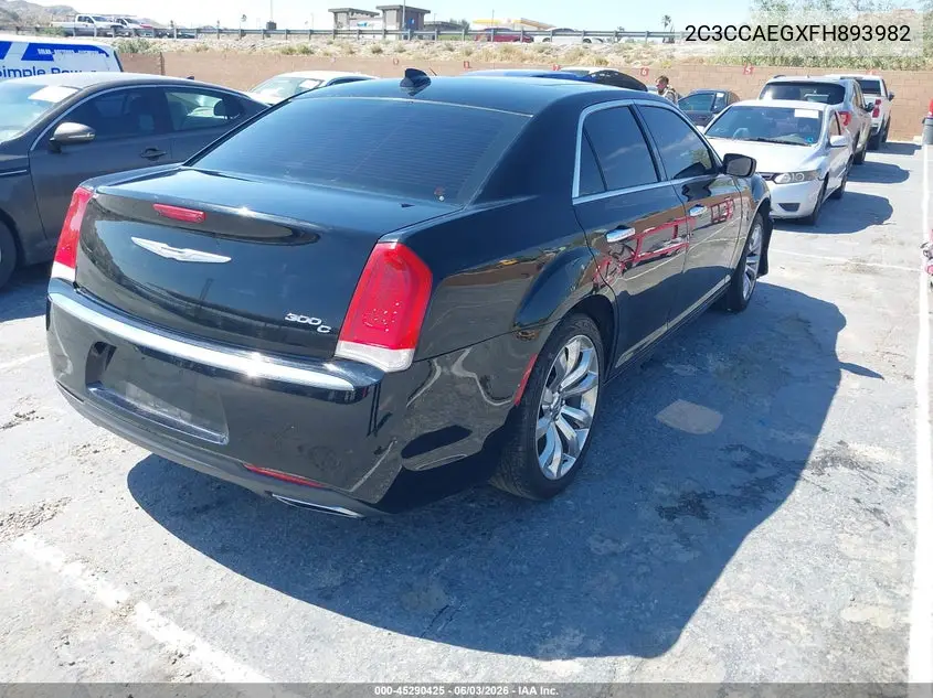 2015 Chrysler 300C VIN: 2C3CCAEGXFH893982 Lot: 45290425