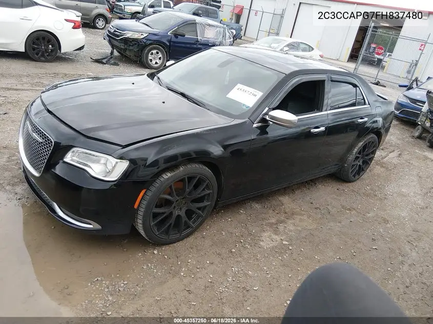 2015 Chrysler 300C Platinum VIN: 2C3CCAPG7FH837480 Lot: 45357250