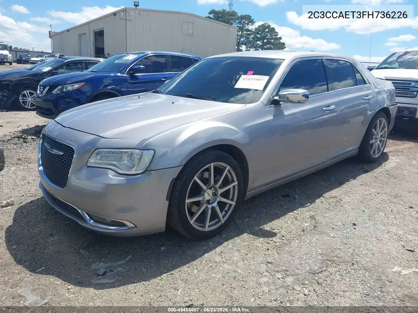 2015 Chrysler 300C VIN: 2C3CCAET3FH736226 Lot: 45455807