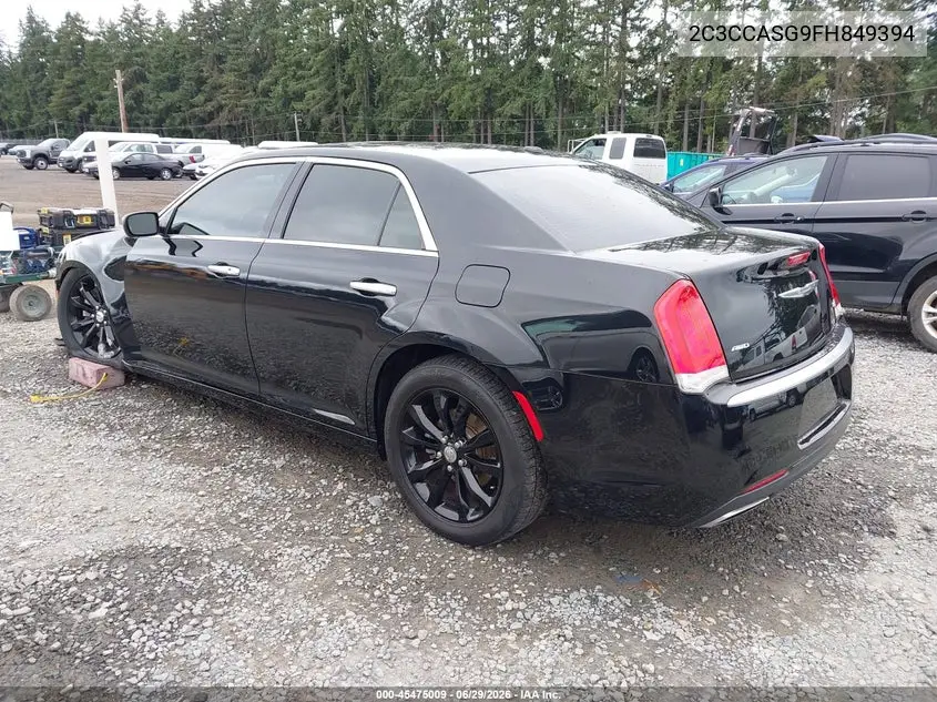 2015 Chrysler 300C Platinum VIN: 2C3CCASG9FH849394 Lot: 45475009