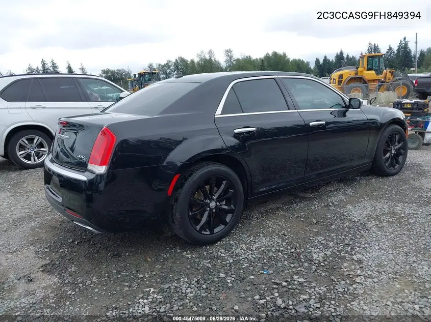 2015 Chrysler 300C Platinum VIN: 2C3CCASG9FH849394 Lot: 45475009