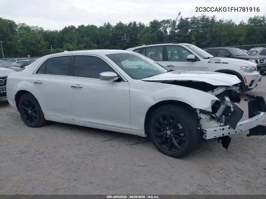2015 Chrysler 300C Awd VIN: 2C3CCAKG1FH781916 Lot: 45520258