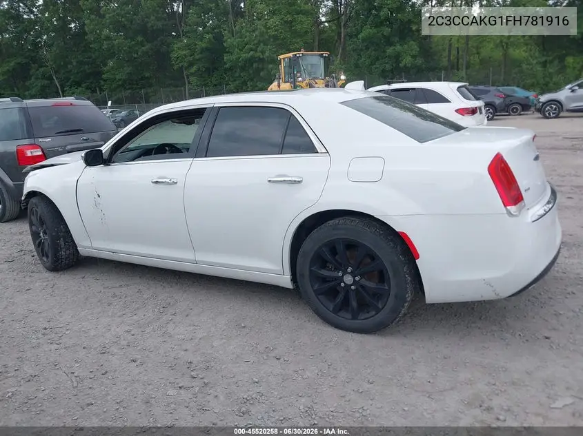 2015 Chrysler 300C Awd VIN: 2C3CCAKG1FH781916 Lot: 45520258
