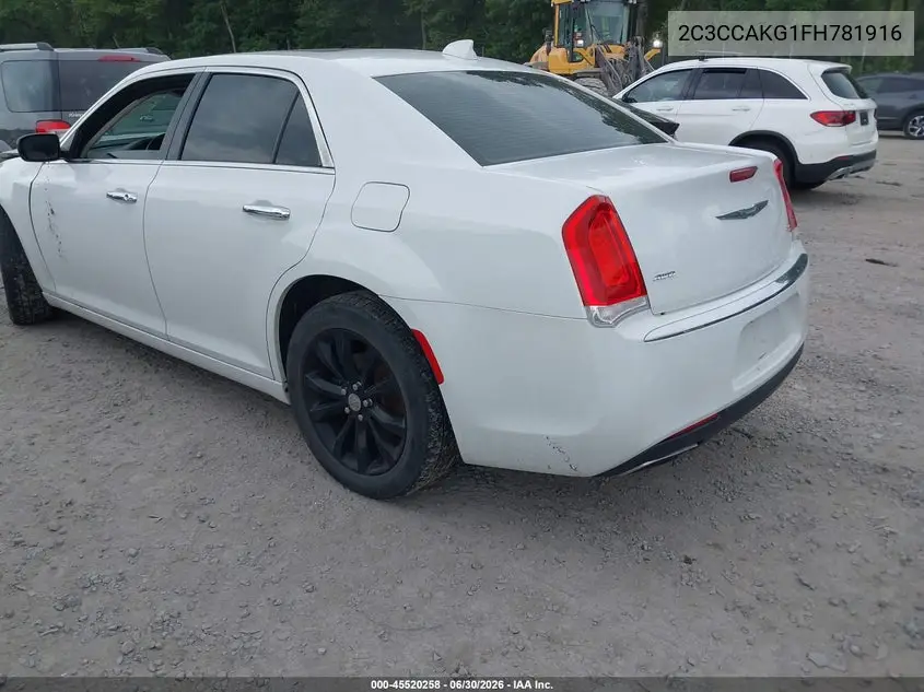 2015 Chrysler 300C Awd VIN: 2C3CCAKG1FH781916 Lot: 45520258