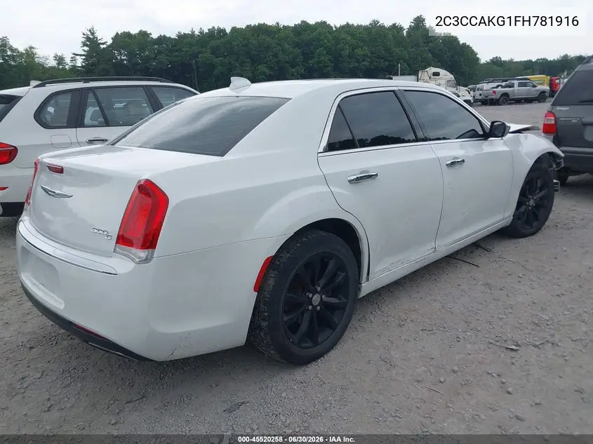 2015 Chrysler 300C Awd VIN: 2C3CCAKG1FH781916 Lot: 45520258