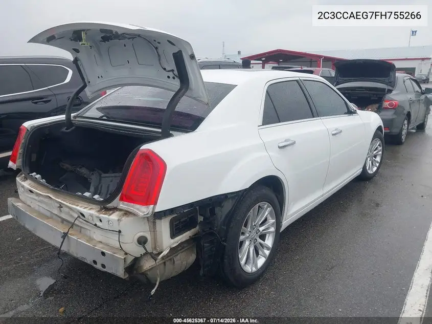 2015 Chrysler 300C VIN: 2C3CCAEG7FH755266 Lot: 45625367