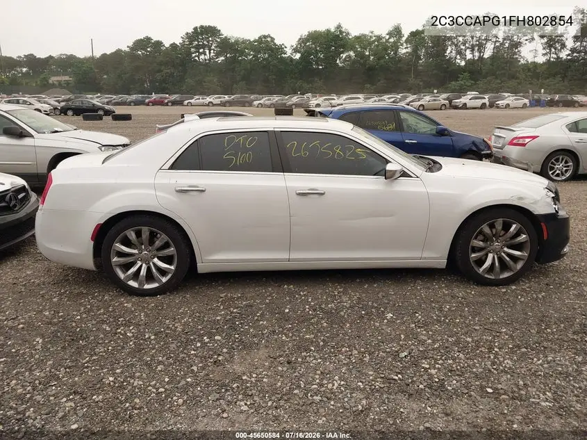 2015 Chrysler 300C Platinum VIN: 2C3CCAPG1FH802854 Lot: 45650584