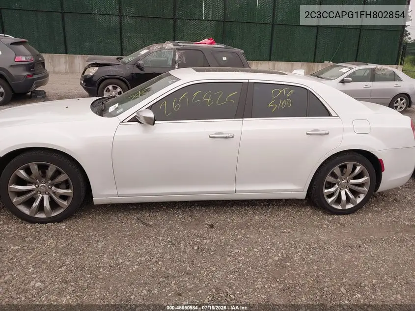 2015 Chrysler 300C Platinum VIN: 2C3CCAPG1FH802854 Lot: 45650584