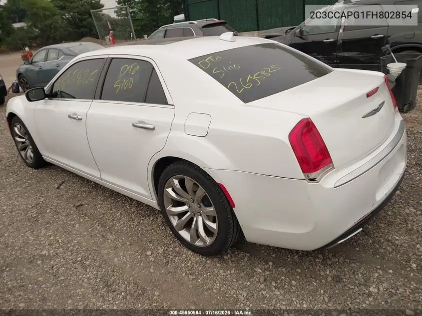 2015 Chrysler 300C Platinum VIN: 2C3CCAPG1FH802854 Lot: 45650584