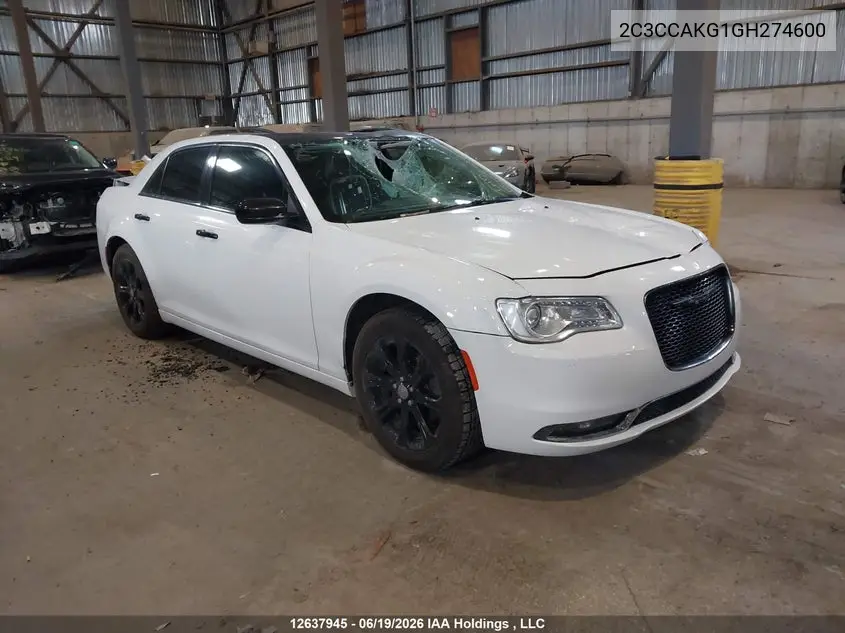 2016 Chrysler 300C VIN: 2C3CCAKG1GH274600 Lot: 12637945x