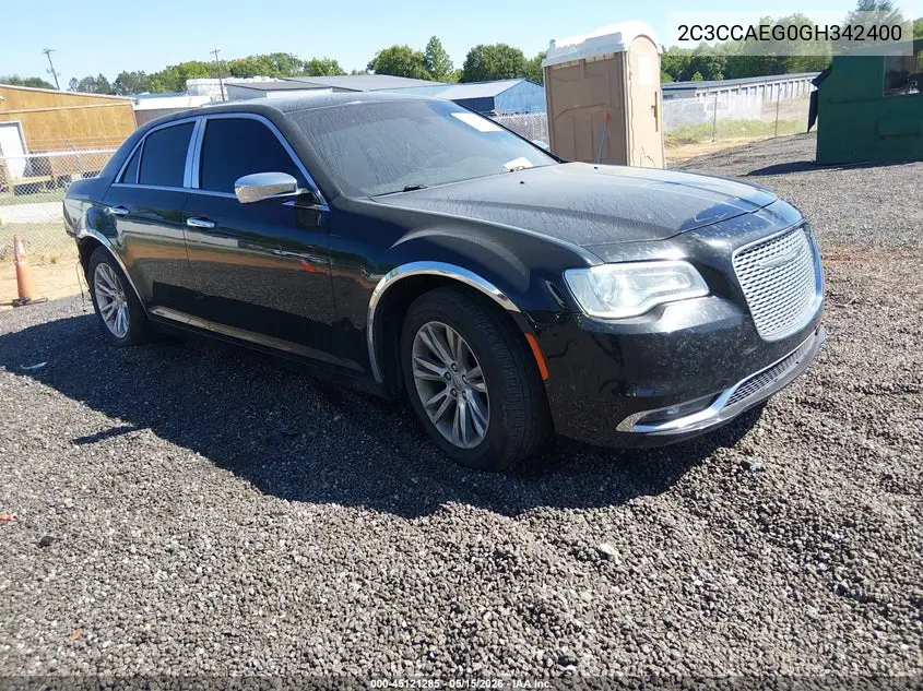 2016 Chrysler 300C VIN: 2C3CCAEG0GH342400 Lot: 45121285