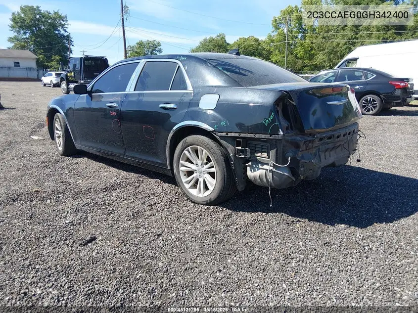 2016 Chrysler 300C VIN: 2C3CCAEG0GH342400 Lot: 45121285