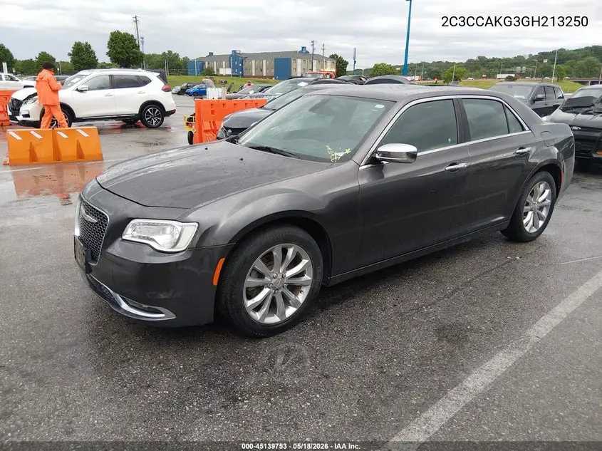 2016 Chrysler 300C Awd VIN: 2C3CCAKG3GH213250 Lot: 45139753