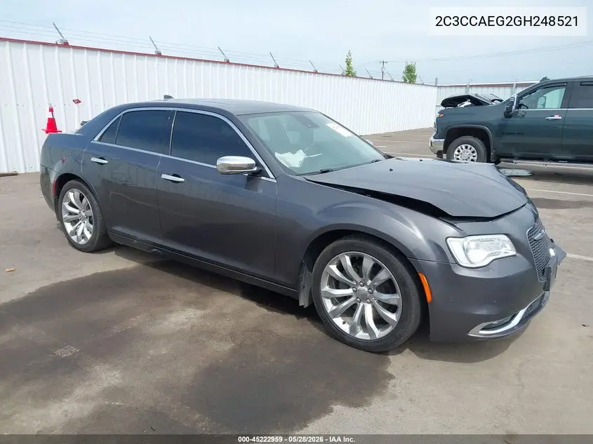 2016 Chrysler 300C VIN: 2C3CCAEG2GH248521 Lot: 45222959