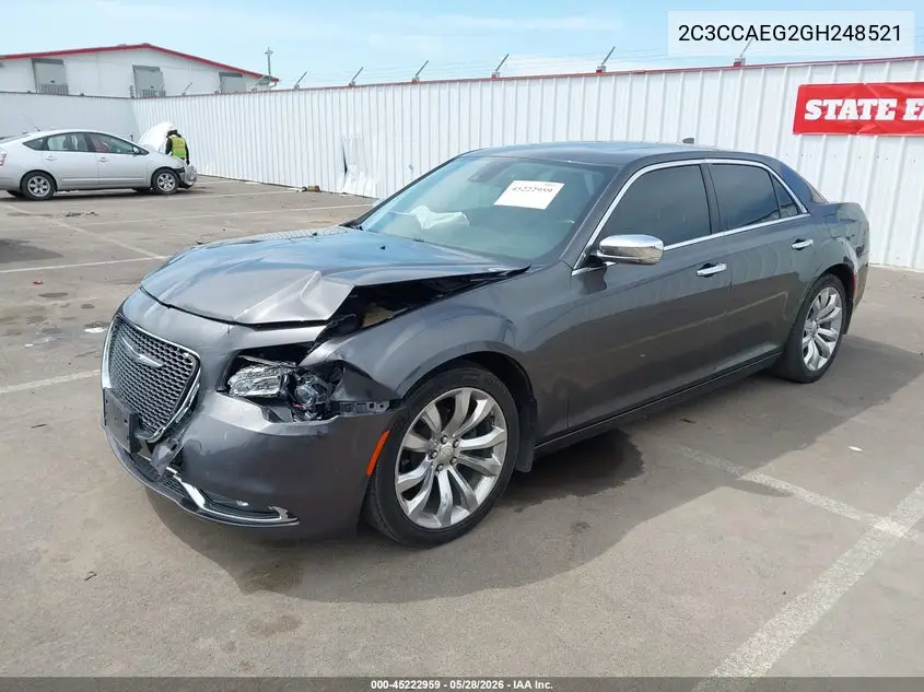 2016 Chrysler 300C VIN: 2C3CCAEG2GH248521 Lot: 45222959