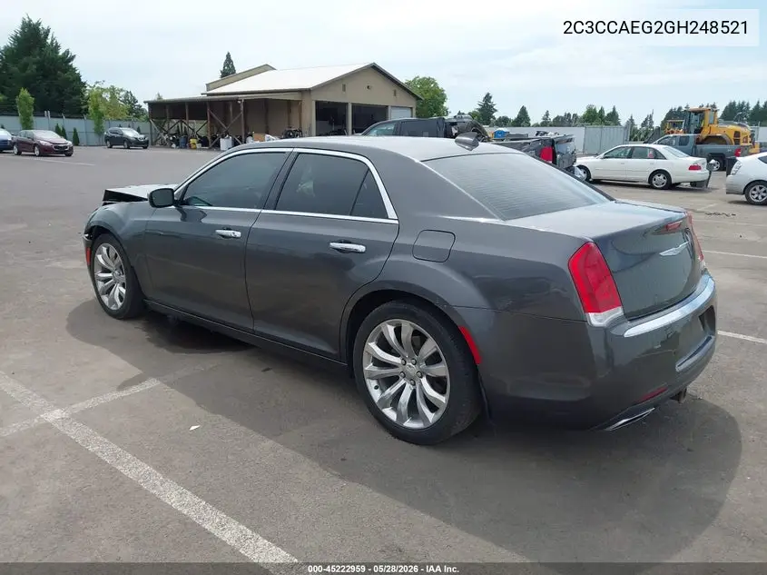 2016 Chrysler 300C VIN: 2C3CCAEG2GH248521 Lot: 45222959