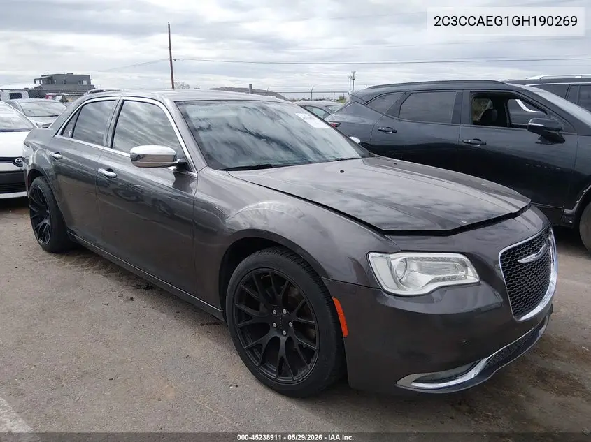 2016 Chrysler 300C VIN: 2C3CCAEG1GH190269 Lot: 45238911