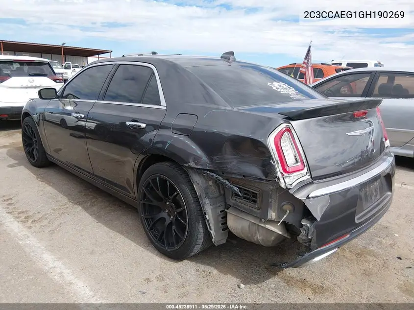 2016 Chrysler 300C VIN: 2C3CCAEG1GH190269 Lot: 45238911