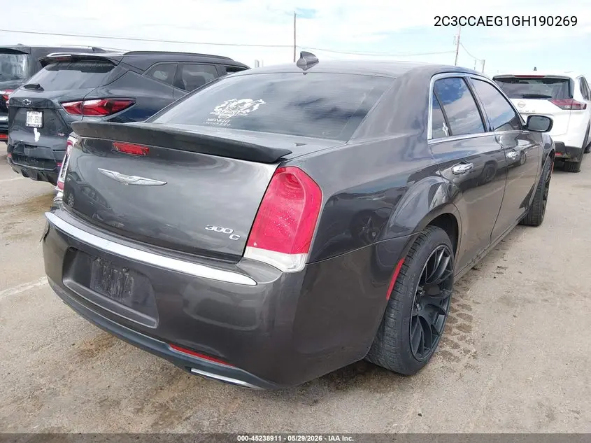 2016 Chrysler 300C VIN: 2C3CCAEG1GH190269 Lot: 45238911