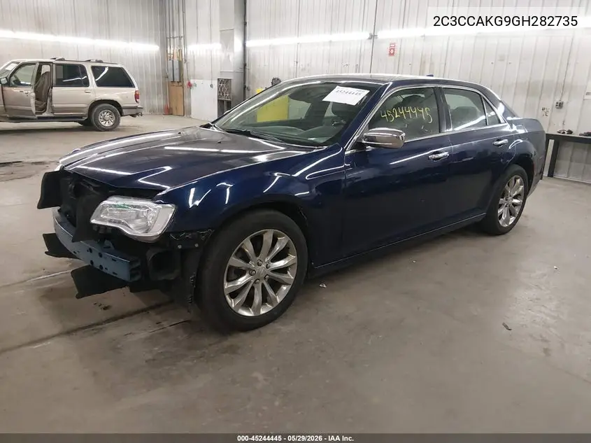2016 Chrysler 300C Awd VIN: 2C3CCAKG9GH282735 Lot: 45244445