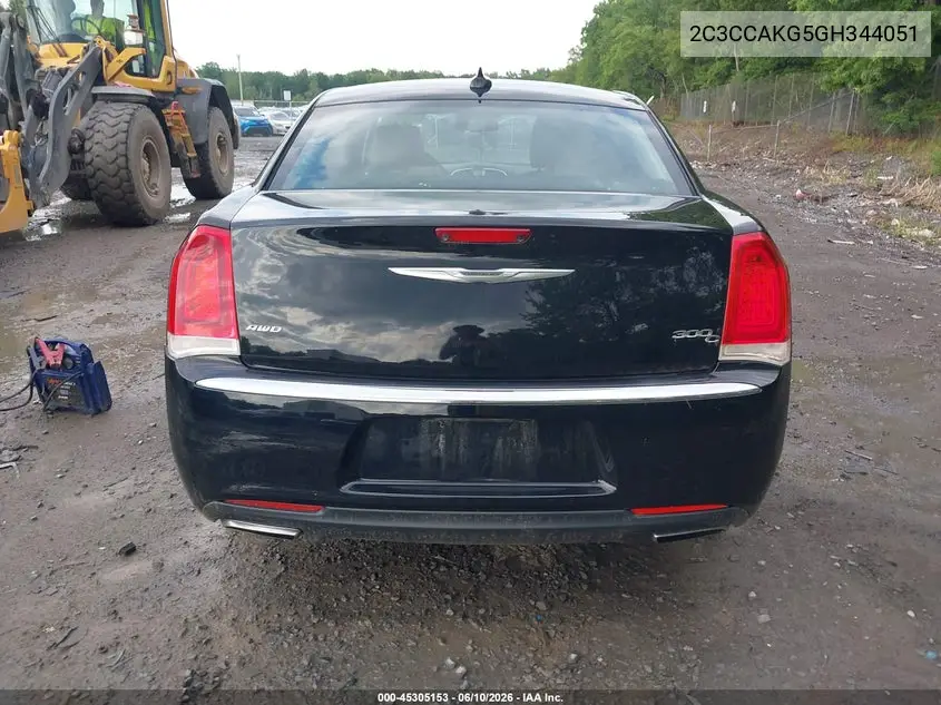 2016 Chrysler 300C Awd VIN: 2C3CCAKG5GH344051 Lot: 45305153