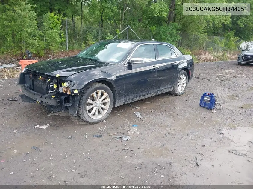 2016 Chrysler 300C Awd VIN: 2C3CCAKG5GH344051 Lot: 45305153