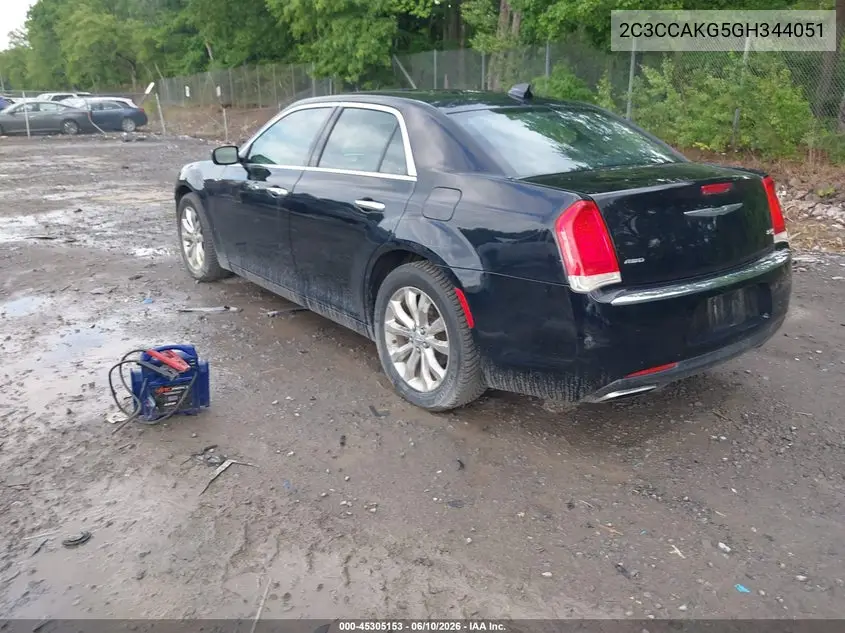 2016 Chrysler 300C Awd VIN: 2C3CCAKG5GH344051 Lot: 45305153