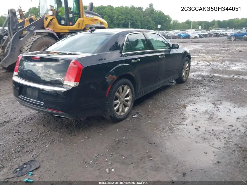 2016 Chrysler 300C Awd VIN: 2C3CCAKG5GH344051 Lot: 45305153