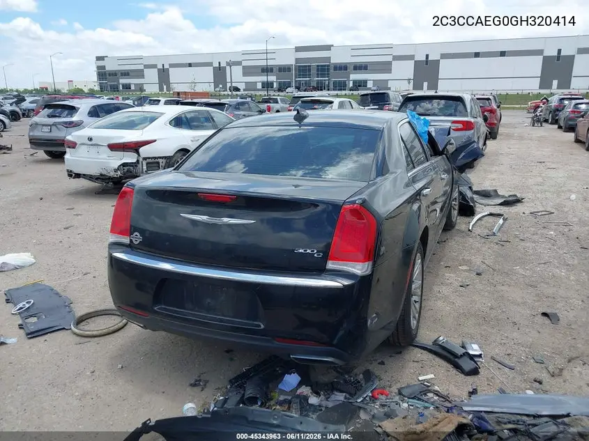 2016 Chrysler 300C VIN: 2C3CCAEG0GH320414 Lot: 45343963