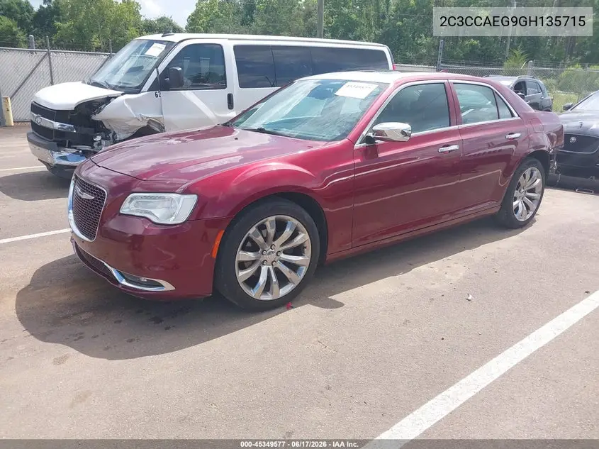 2016 Chrysler 300C VIN: 2C3CCAEG9GH135715 Lot: 45349577