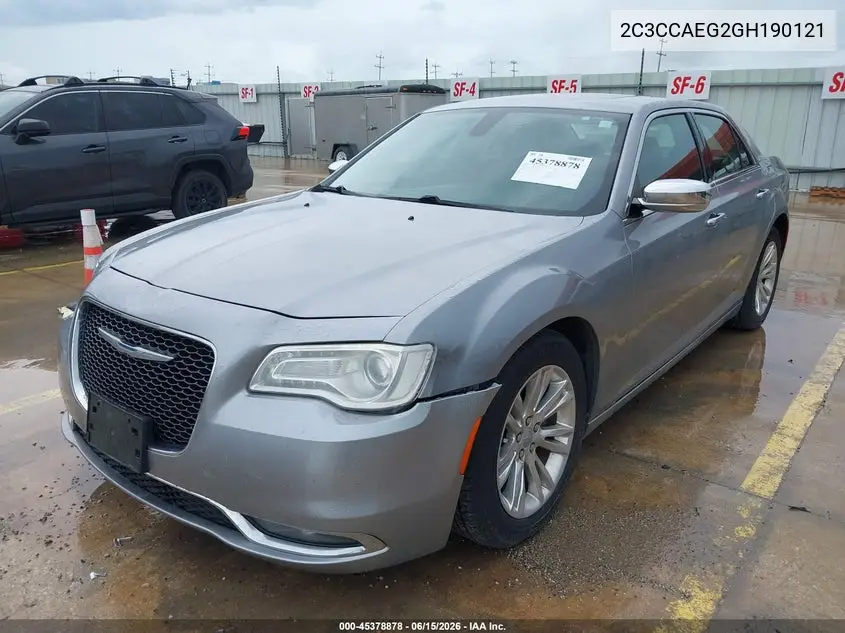 2016 Chrysler 300C VIN: 2C3CCAEG2GH190121 Lot: 45378878