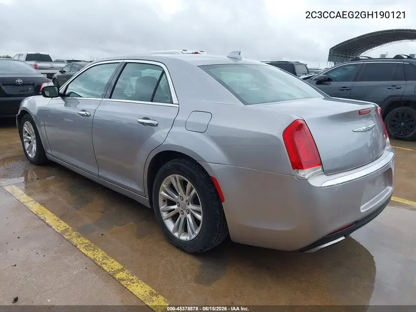 2016 Chrysler 300C VIN: 2C3CCAEG2GH190121 Lot: 45378878