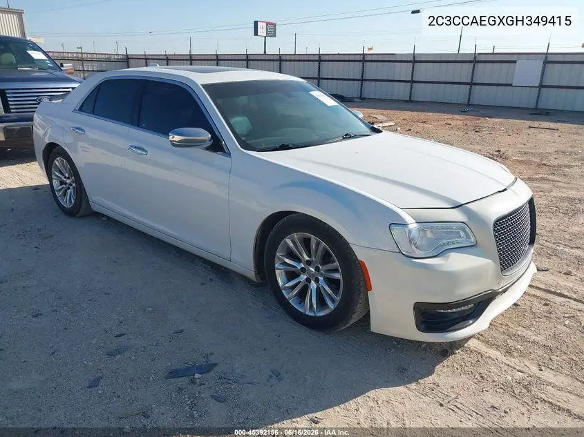 2016 Chrysler 300C VIN: 2C3CCAEGXGH349415 Lot: 45392156