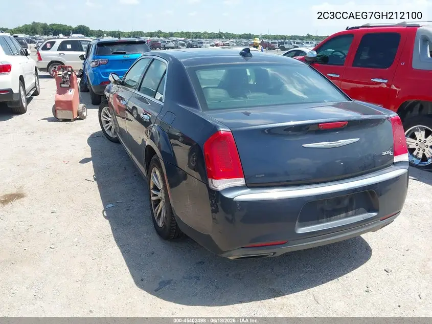 2016 Chrysler 300C VIN: 2C3CCAEG7GH212100 Lot: 45402498