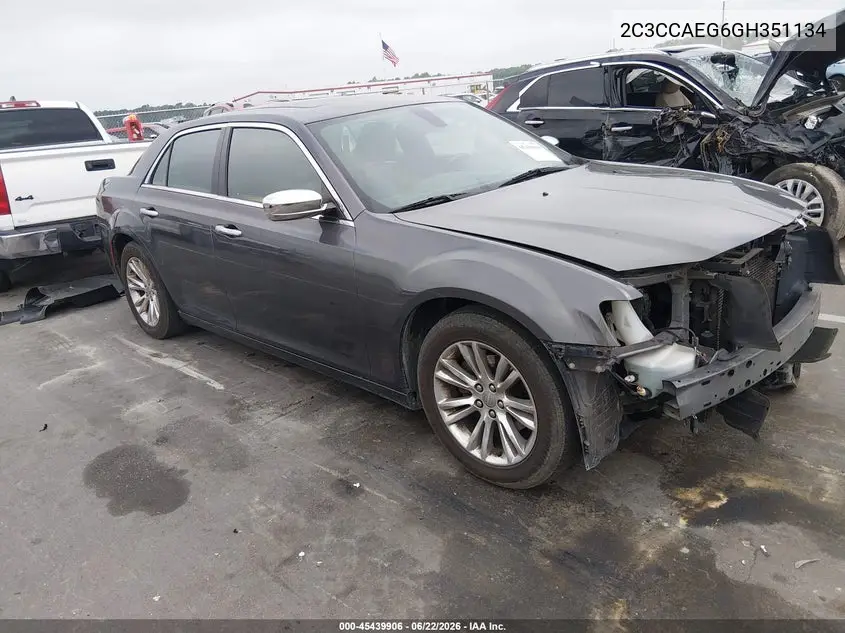 2016 Chrysler 300C VIN: 2C3CCAEG6GH351134 Lot: 45439906