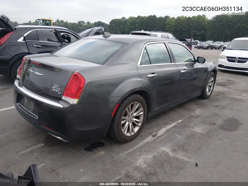 2016 Chrysler 300C VIN: 2C3CCAEG6GH351134 Lot: 45439906