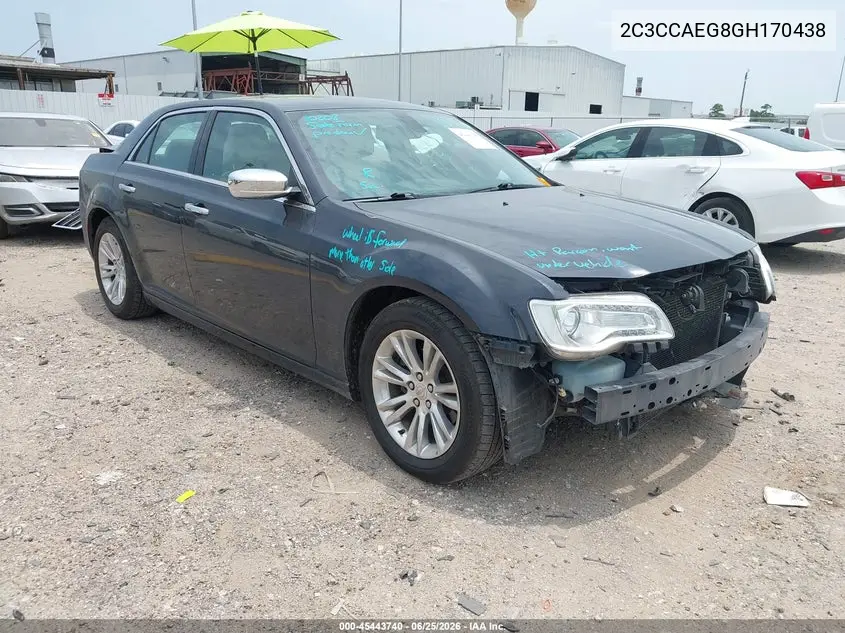 2016 Chrysler 300C VIN: 2C3CCAEG8GH170438 Lot: 45443740