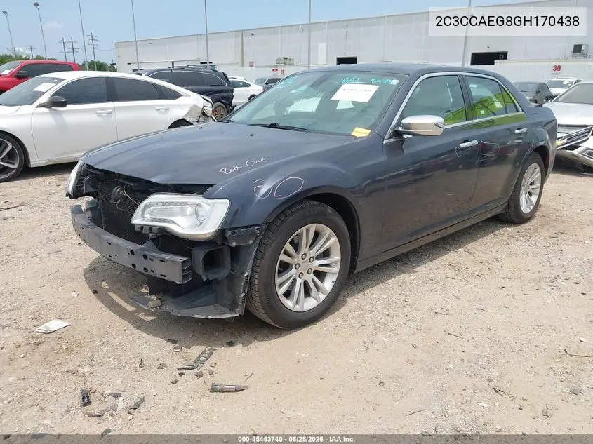 2016 Chrysler 300C VIN: 2C3CCAEG8GH170438 Lot: 45443740
